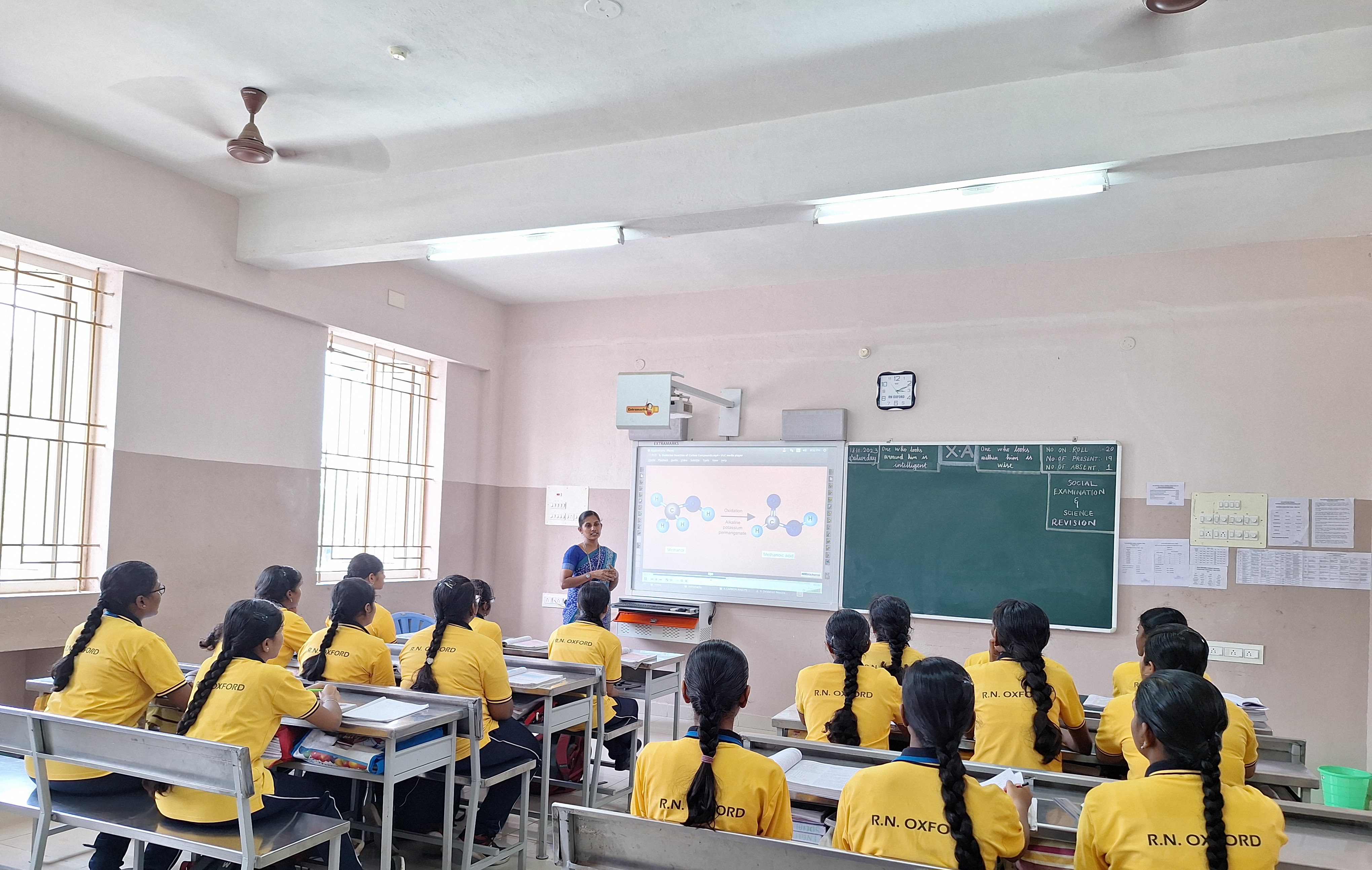Middle and high school class